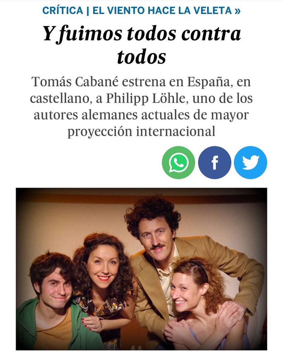 Crítica en El País sobre nuestro&nbsp;trabajo