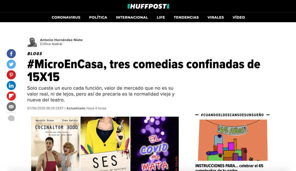 Huffpost habla de «Cocinaitor&nbsp;3000»