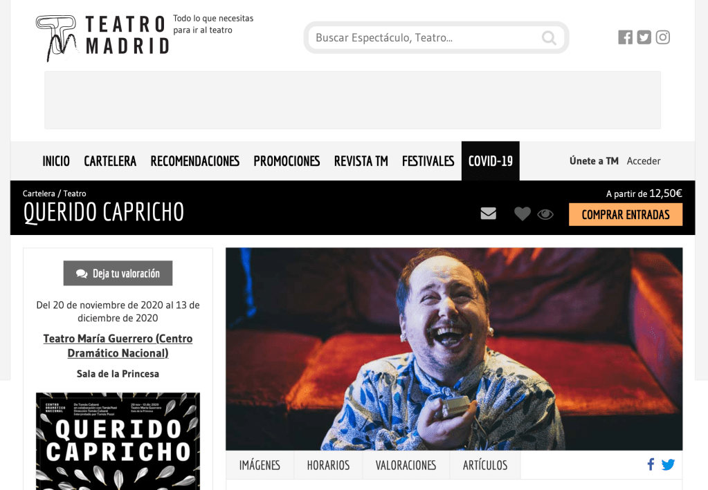 «Querido capricho» en Teatro&nbsp;Madrid