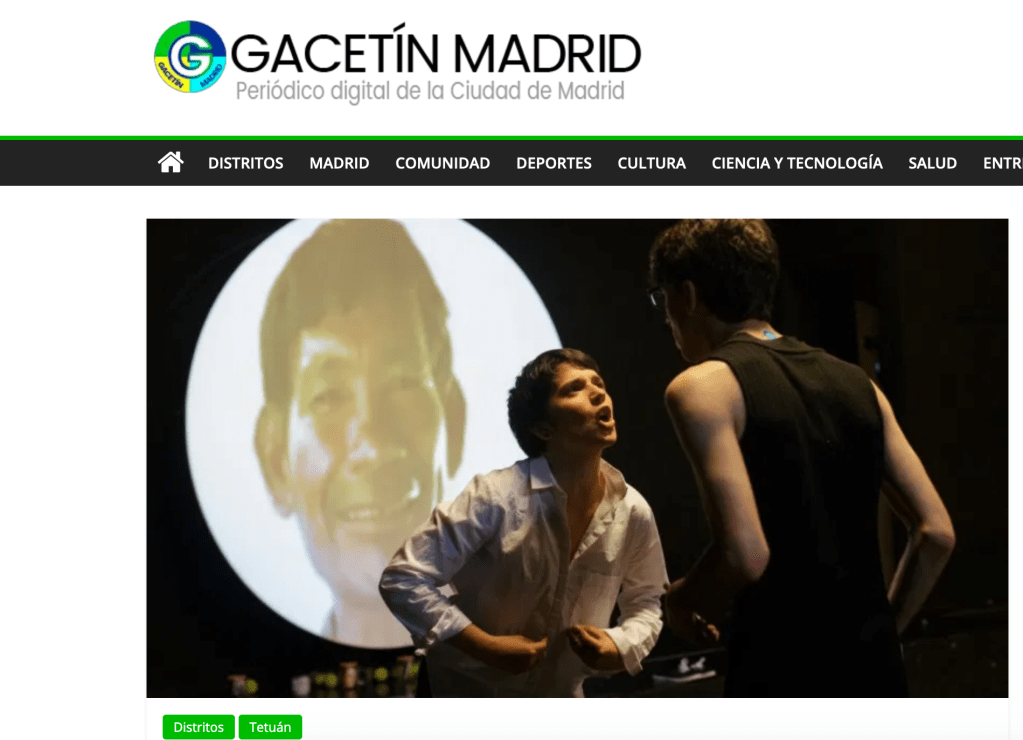 Gacetín Madrid se hace eco de nuestra&nbsp;pieza