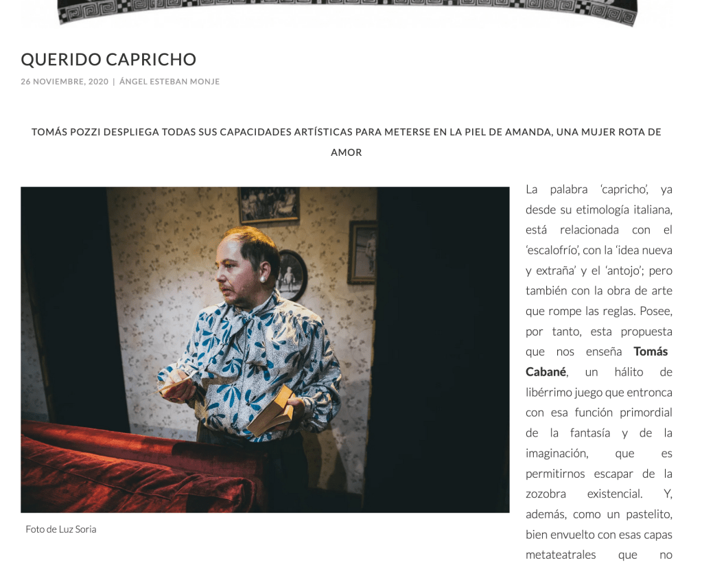 Kritilo nos trae una nueva crítica de «Querido&nbsp;capricho»