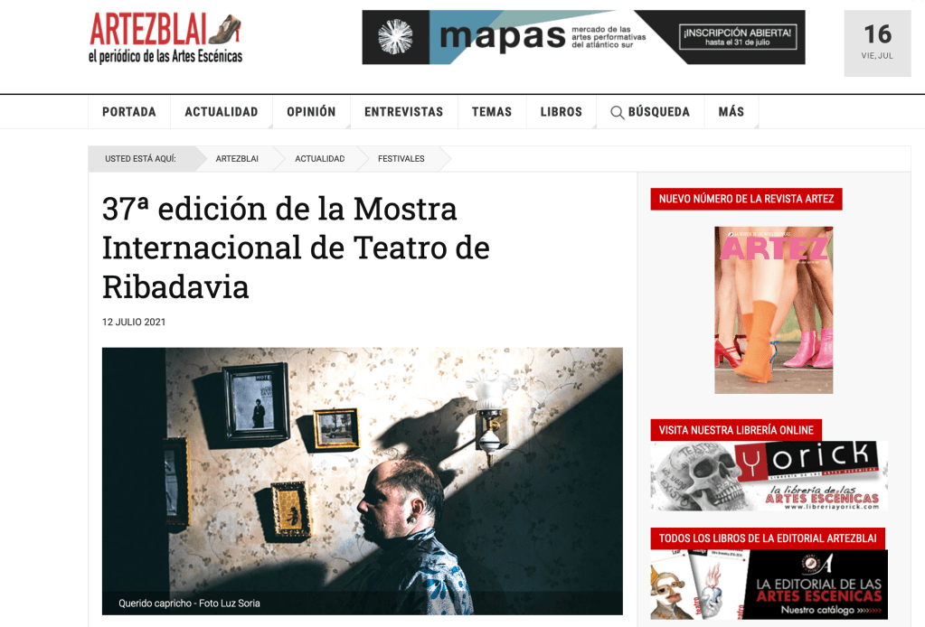 Artezblai se hace eco de la 37º edición del MIT de&nbsp;RIBADAVIA