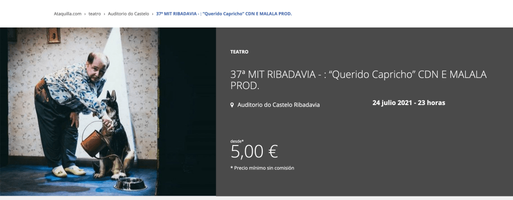 «Querido capricho» en el MIT de RIBADAVIA&nbsp;2021